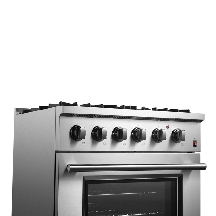 FORNO Marco 30" Dual Fuel Range FFSGS6197-3009K