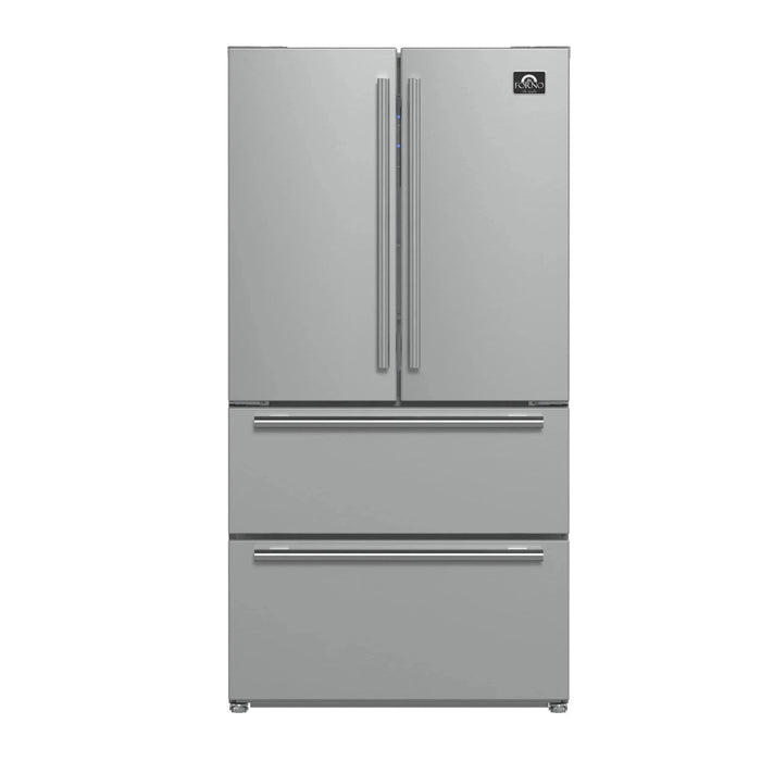 Forno Appliance Package - 36" Gas Range, Dishwasher, 36" Refrigerator FBDL-004-01CAUS09K