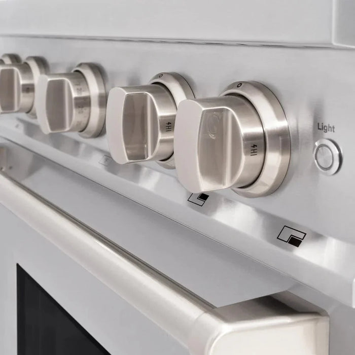 ZLINE 30" Dual Fuel Range, Gas Cooktop, Electric Convection Oven Stainless Steel, CDR3009K