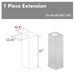 ZLINE 61" Snow Finished Stainless Steel Chimney Extension For Ceilings Up To 12.5 Ft. (8GL14iS-E) - Farmhouse Kitchen and Bath