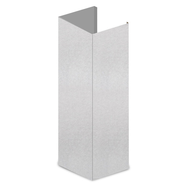 ZLINE 61" Snow Finished Stainless Chimney Extension, For Ceilings Up To 12.5', 8KL3S-E - Farmhouse Kitchen and Bath