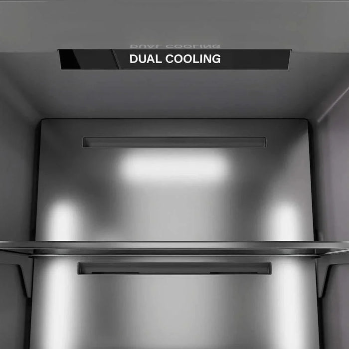 ZLINE 24" Panel Ready Column Refrigerator, Graphite Gray Interior Polished Gold RBCRVZ-24-G09K