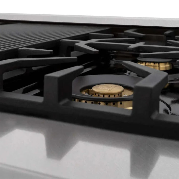ZLINE 48" Autograph, Dual Fuel Range, Black Door, Bronze, RASZ-BLM-48-CB09K