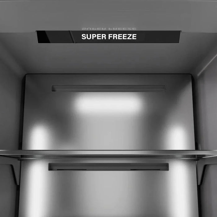 ZLINE 24" Column Freezer Stainless Steel, Graphite Gray Interior Polished Gold RCFVZ-304-24-G09K