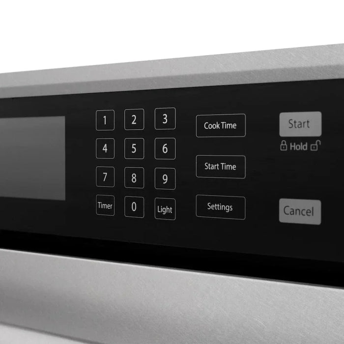 ZLINE 30"Professional True Convection Single Wall Oven, Air Fry, Self Clean, DuraSnow® White Matte, Gold WASSZ-WM-30-G09K
