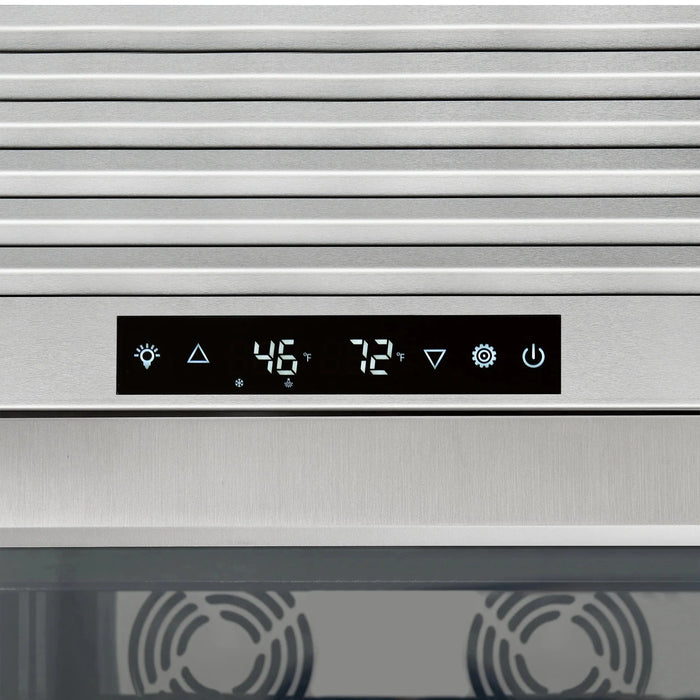 FORNO Abruzzo 48" 102 Bottle Dual Zone Wine Cooler FWCDR6610-48S09K