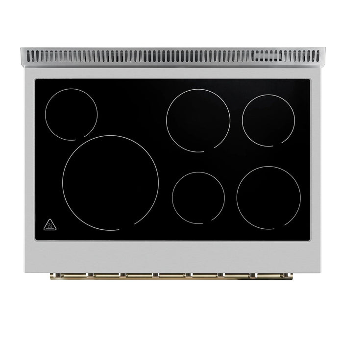 FORNO Paolo 36" Electric Range FFSEL6011-36WHT09K