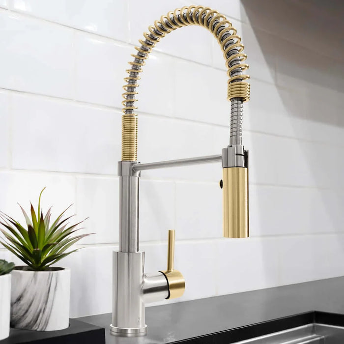 ZLINE Autograph Edition Sierra Pull Down Spring Single Handle Kitchen Faucet, SRA-KF-Z09K