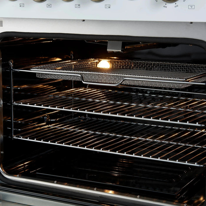 FORNO Giovanni 30" Gas on Gas Range FFSGS6274-30WHT09K