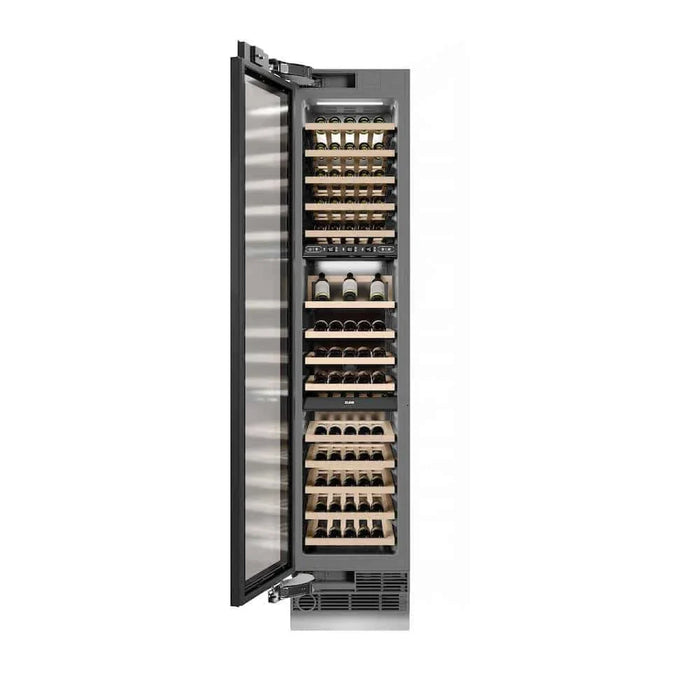 ZLINE 18" Triple Zone 68 Bottle Panel Ready Column Left Hinge Wine Cooler Polished Gold RBCWVLZ-18-G09K