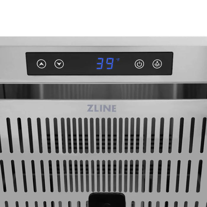 ZLINE 24" Touchstone 168 Can Outdoor-Rated Dual Refrigerator Drawer09K