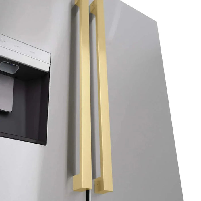 ZLINE 36" Refrigerator, Water, Ice Dispenser, Fingerprint Resistant, RSMZ-W-36-FCB09K