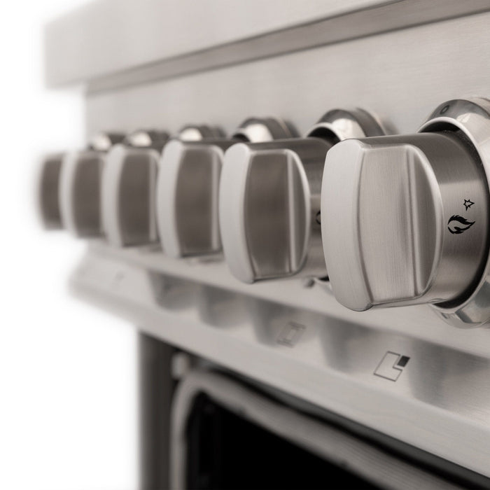 DISCONTINUED-ZLINE 24" Professional Dual Fuel Range, Black Matte door, RA-BLM-24 - Farmhouse Kitchen and Bath