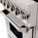 DISCONTINUED-ZLINE 24" Professional Dual Fuel Range, Black Matte door, RA-BLM-24 - Farmhouse Kitchen and Bath