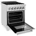 DISCONTINUED-ZLINE 24" Professional Dual Fuel Range, Black Matte door, RA-BLM-24 - Farmhouse Kitchen and Bath