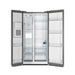 Forno Salerno - 36 in. Side by Side Refrigerator with External Water and Ice Dispenser FFRBI1844-40SG Forno