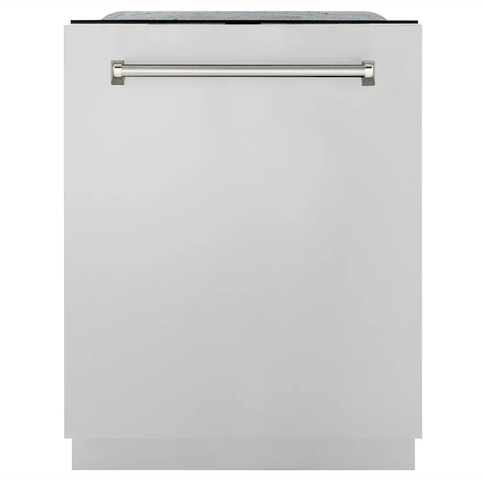 ZLINE Autograph Edition 24" Monument Series Dishwasher, Stainless Steel, Helix Handle DWMTZ-30424-KCB09K