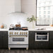 ZLINE Autograph Edition 36" 4.6 cu. ft. Dual Fuel Range with Gas Stove and Electric Oven in Stainless Steel with Accents RAZ-36-G - Farmhouse Kitchen and Bath