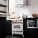 ZLINE Autograph Edition 36" 4.6 cu. ft. Dual Fuel Range with Gas Stove and Electric Oven in Stainless Steel with Accents RAZ-36-G - Farmhouse Kitchen and Bath
