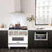 ZLINE 36" Autograph Edition, Gas Range, White Door, RGZ-WM-36-G - Farmhouse Kitchen and Bath