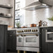 ZLINE 48" Autograph Gas Range, DuraSnow, Stainless  RGSZ-SN-48-CB - Farmhouse Kitchen and Bath