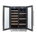 THOR 24 Inch French Door Wine and Beverage Center, 21 Wine Bottle Capacity and 95 Can Capacity  TBC2401DI - Farmhouse Kitchen and Bath
