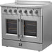 Forno Galiano 36 in. French Door Freestanding All Electric Range, Stainless Steel, FFSEL6917-36 Forno