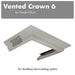 ZLINE Vented Crown Molding Profile 6 for Wall Range Hood, CM6V-KBUU - Farmhouse Kitchen and Bath