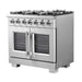 Forno Capriasca 36 in. French Door Freestanding All Gas Range, Stainless Steel, FFSGS6460 - 36 - Farmhouse Kitchen and Bath