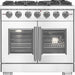 Forno Capriasca 36 in. French Door Freestanding All Gas Range, Stainless Steel, FFSGS6460 - 36 - Farmhouse Kitchen and Bath