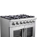 Forno Capriasca 36 in. French Door Freestanding All Gas Range, Stainless Steel, FFSGS6460 - 36 - Farmhouse Kitchen and Bath