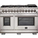 Forno Capriasca - 48 in. Professional Dual Fuel Freestanding Range, FFSGS6187 - 48 - Farmhouse Kitchen and Bath