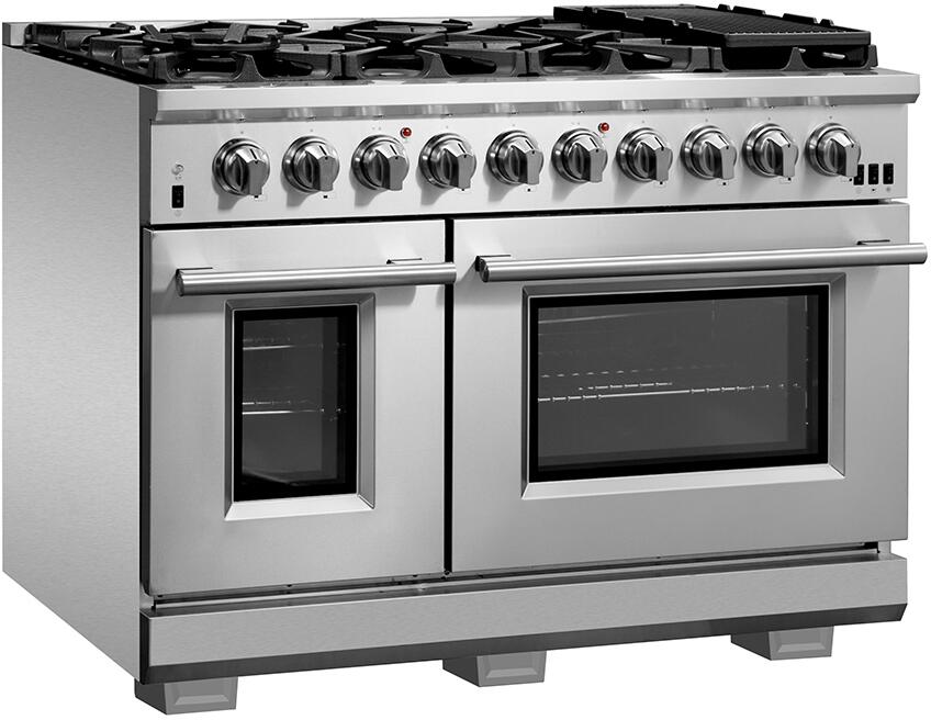 Forno Capriasca - 48 in. Professional Dual Fuel Freestanding Range, FFSGS6187 - 48 - Farmhouse Kitchen and Bath