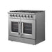 Forno Galiano 36 in. French Door Freestanding Dual Fuel Range, Gas Stove, Electric Oven, Stainless Steel, FFSGS6356 - 36 - Farmhouse Kitchen and Bath