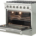 Forno Galiano Gold Professional - 36 inch 5.32 cu.ft. Freestanding All Gas Range, FFSGS6244 - 36 - Farmhouse Kitchen and Bath