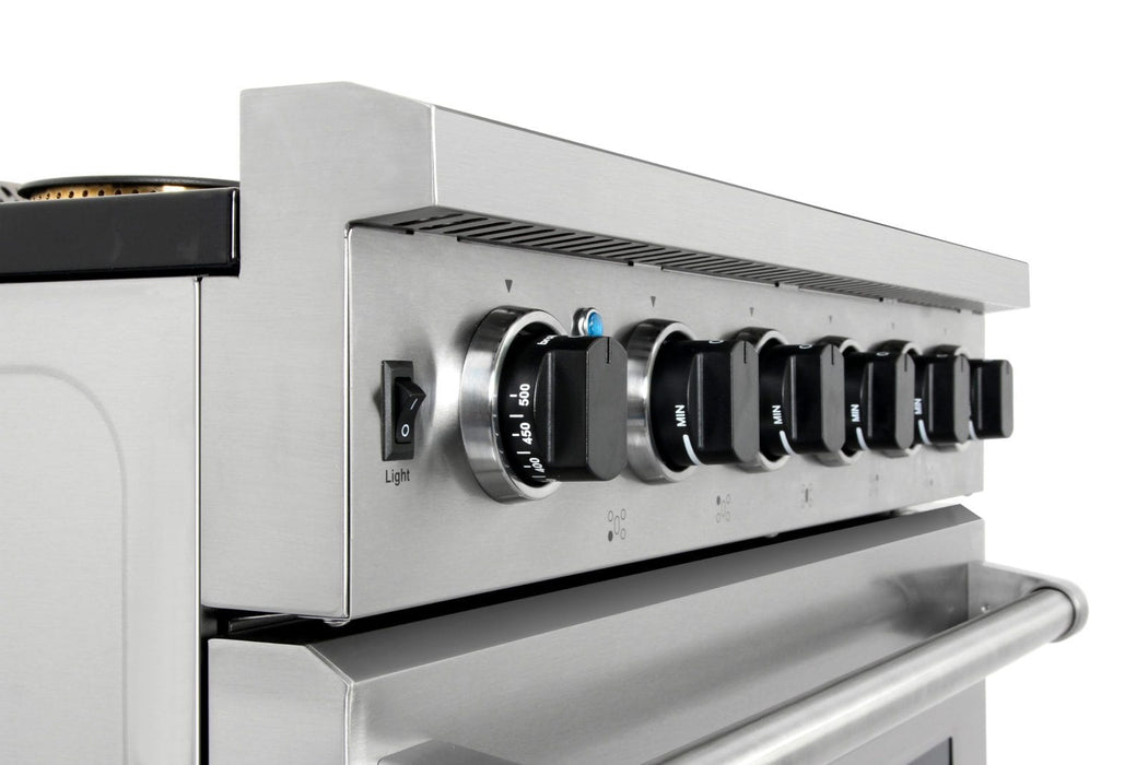 Thor 30" Professional Gas Range in Stainless Steel, LRG3001U - Farmhouse Kitchen and Bath