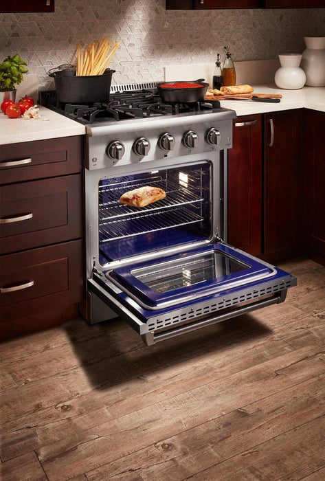 THOR 30" Professional Propane Range in Stainless Steel, HRG3080ULP - Farmhouse Kitchen and Bath