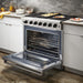 THOR 36" Professional Dual Fuel Range in Stainless Steel, HRD3606U - Farmhouse Kitchen and Bath