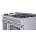 THOR 48" Professional Dual Fuel Range in Stainless Steel, HRD4803U - Farmhouse Kitchen and Bath