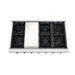 THOR 48" Professional Propane Rangetop in Stainless Steel, HRT4806ULP - Farmhouse Kitchen and Bath