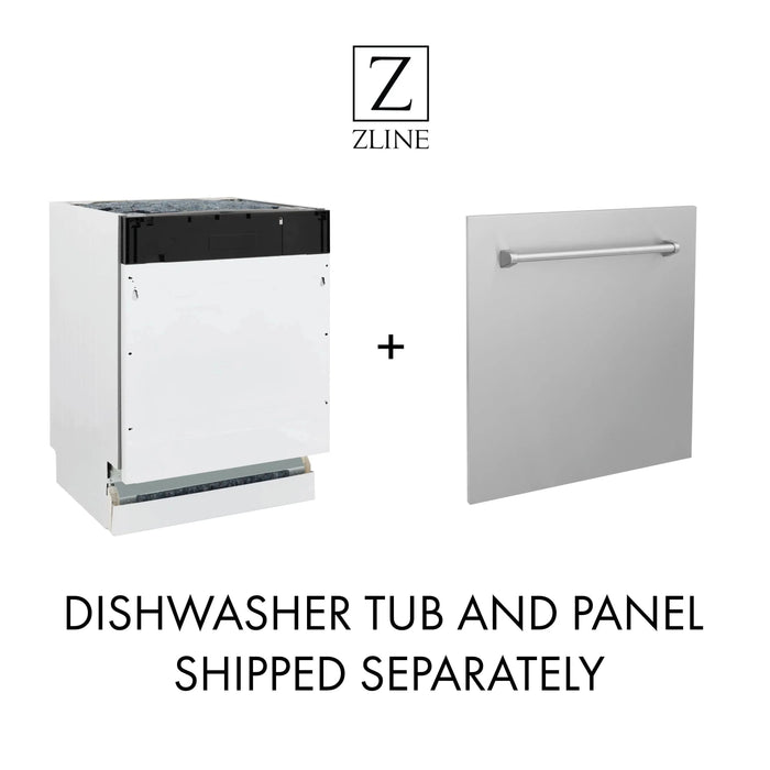 ZLINE Autograph 18" Dishwasher Stainless Door, Black DWVZ-304-18-MB09K