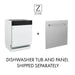 ZLINE Autograph 18" Dishwasher Stainless Door, Black DWVZ-304-18 - Farmhouse Kitchen and Bath
