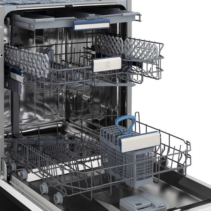 ZLINE Autograph 18" Dishwasher Black Stainless, DWVZ-BS-18 - Farmhouse Kitchen and Bath