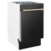 ZLINE Autograph 18" Dishwasher Black Stainless, DWVZ-BS-18 - Farmhouse Kitchen and Bath