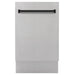 ZLINE Autograph 18" Dishwasher Stainless Door, Black DWVZ-304-18 - Farmhouse Kitchen and Bath