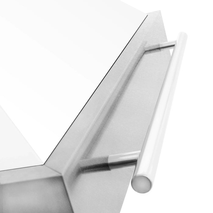 ZLINE 48" Autograph DuraSnow White Stainless Wall Range Hood 8654SNX-WM-4809K