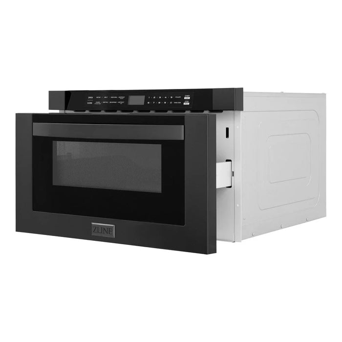 ZLINE Kitchen Package Refrigerator, Range , Range Hood , Microwave, Dishwasher 5KPR-RGBRH-MWDWV09K