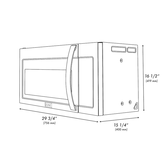ZLINE 30" Bundle Range RA30 & Microwave MWO-OTR-H-3009K