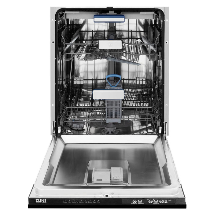 ZLINE Kitchen Package Refrigerator, Range , Range Hood , Microwave, Dishwasher 5KPR-RGBRH-MWDWV09K