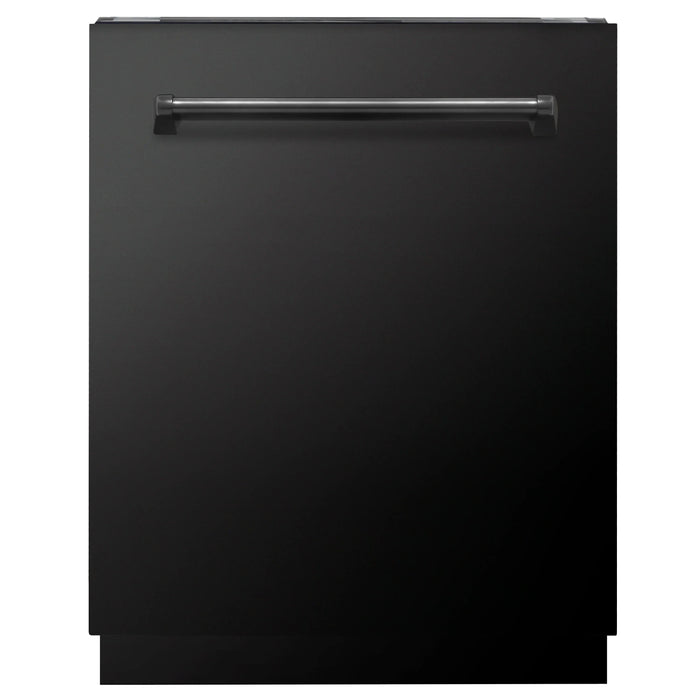 ZLINE Kitchen Package Refrigerator, Range , Range Hood , Microwave, Dishwasher 5KPR-RGBRH-MWDWV09K